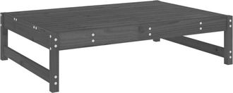 vidaXL Taburete De Jard&iacute;n Madera Maciza De Pino Gris 120x80 Cm Vidaxl