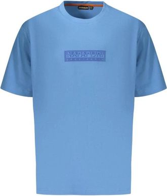 Napapijri Azzurro Cotton T-Shirt - Heren - T-shirts - Blauw - XL - Katoen - Tops