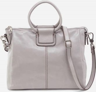 Hobo Womens Medium Sheila Satchel Bag In Light Grey