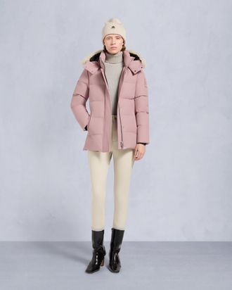 Moose Knuckles Womens Cloud Shearling Trim 3q Jacket