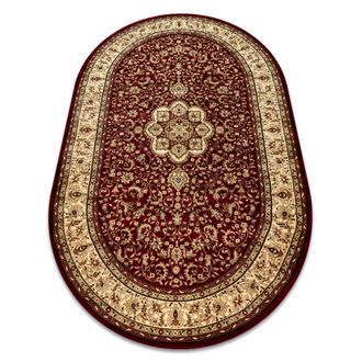 RugsX Rugsx - Alfombra Royal Adr Oval Modelo 521 Burdeos Red 100x180 Cm
