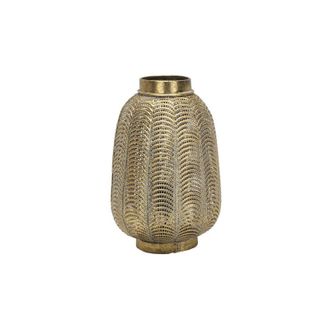 Fabrilamp Fabrilamp - Trikala Lampada da tavolo in pelle invecchiata 1xe27 39x25x25cm