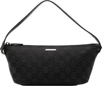 Gucci Borsa a spalla Boat in tela GG 2000-2015 - Nero