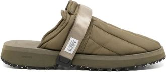Suicoke Mules, male, Green, 9 UK, Olive Green Chunky Sole Slides