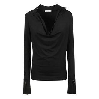 Patrizia Pepe Maglia a Maniche Lunghe - - Tops - Donna - Nero - M