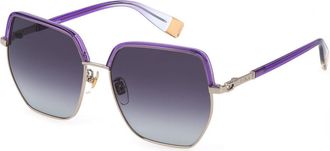 Furla SFU623 0594 Womens Sunglasses Gold Size 57