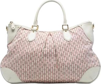 Louis Vuitton Pre-owned Handbags, female, Pink, Size: ONE SIZE Pre-owned Canvas Handbag
