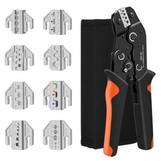OEM Kit De Cambio De Mordazas Para Herramienta De Crimpado De Trinquete Sn-58b, Alicates De Crimpado Para Servicio Automotriz, Con 8 Pares De Mordazas