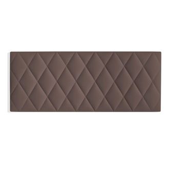 Pondecor Interiorismo Cabecero polipiel marr&oacute;n rombos 90&times;60 cm