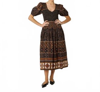 Cleobella Nancy Midi Dress In Zocalo Print