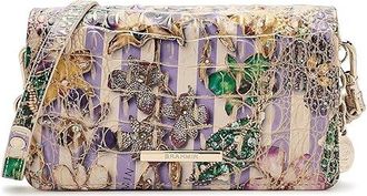 Brahmin Minuette Womens Handbags Pinstripe Petals, Leather