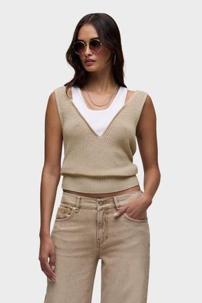 Hudson Layered Sweater Tank in Oatmeal at Nordstrom, Size X-Large