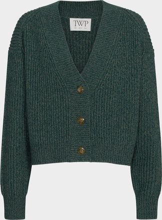 TWP Cropped Cashmere Cardigan