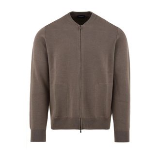 Drumohr Sweaters - Heren - Vesten - Bruin - 2XL - Wol - Truien & Vesten