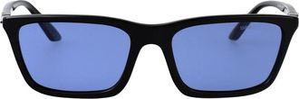 Emporio Armani Stijlvolle Zonnebril - Dames - Zonnebrillen - Zwart - 55 MM - Accessoires