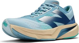 New Balance Womens FuelCell Rebel V4 Running Shoe, Quarry Blue/Chrome Blue/Heron Blue, 6.5 UK Wide