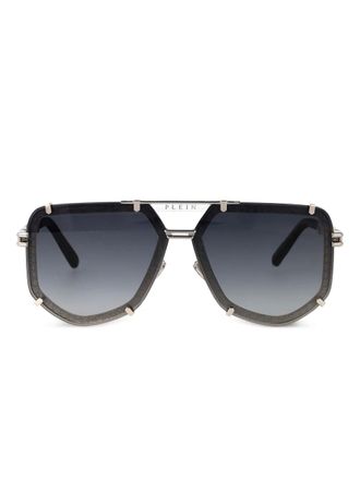 Philipp Plein Eyewear SPP1320K07 SILVER BLACK - Zwart