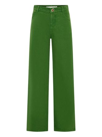 CHRISTOPHER ESBER Katoenen jeans met vijf zakken - Groen