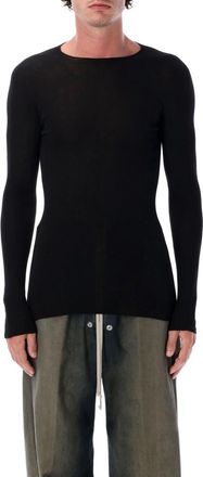 Rick Owens Black Ribbed Sweater