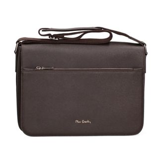 Pierre Cardin Frenzy Schoudertas - Heren - Tassen - Bruin - Maat: ONE Size Katoen