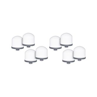 OEM Paquete De 8 Filtros De Agua De C&uacute;pula Cer&aacute;mica De Repuesto (0,2 A 0,5) Para Sistema Port&aacute;til De Purificaci&oacute;n De Agua De Sobremesa