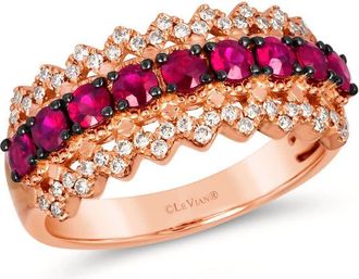 Le Vian Ladies Passion Ruby Rings set in 14K Strawberry Gold