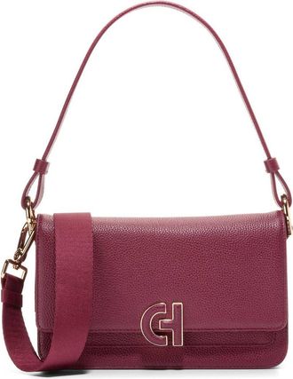 Cole Haan Mini Leather Shoulder Bag in Black Cherry at Nordstrom