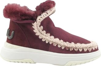 Mou Schoenen, Dames, Rood, 37 EU, Leer, Eskimo Jogger Enkelboot