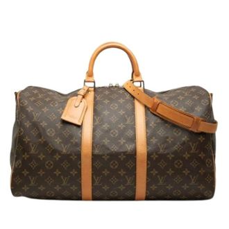 Louis Vuitton Pre-owned Weekend Bags, female, Brown, Size: ONE SIZE Pre-owned Keepall Bandouliere 50