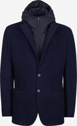 Sease Blazer aus Wolle mit Kapuze Hooded