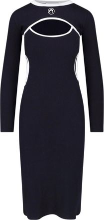 Marine Serre Abito Midi Cut-Out