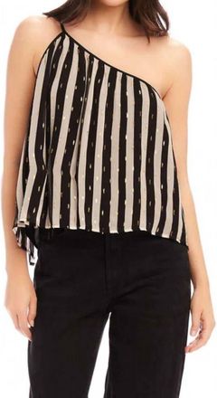 Fifteen Twenty Louella One-Shoulder Top In Stripe