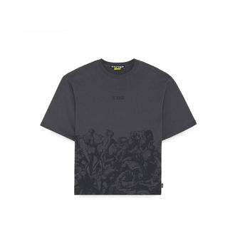 Iuter T-Shirts, male, Gray, Size: XL Battle Reverse Stitch Tee