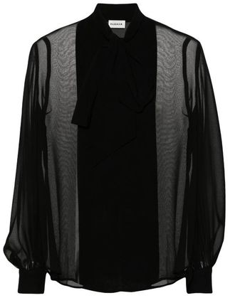P.A.R.O.S.H. P. A.R. O.S. H. Tied-Neck Blouse