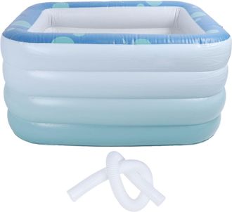 OEM Piscina Hinchable Rectangular, Plegable Y Port&aacute;til, Fabricada En Pvc Grueso Para Ni&ntilde;os Y Adultos, Ideal Para Uso Familiar (1,8 Metros)