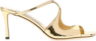Jimmy Choo London Gold Solid ANISE75 Heels