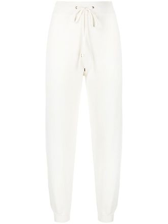 Elisabetta Franchi Trainingsbroek met geborduurd logo - Wit