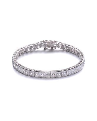 Genevive Silver Cz Tennis Bracelet