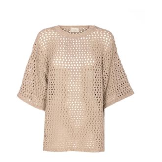 Alysi Truien & Vesten, Dames, Beige, S, Maglia Spring Tricot M/C