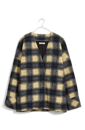 Madewell Brushed Jacquard Wrap Front Cardigan in Summer Dune at Nordstrom Rack, Size Small