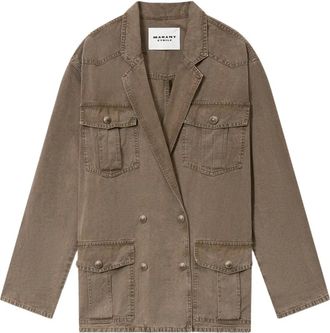 Isabel Marant Nevala blazer met dubbele rij knopen - Bruin