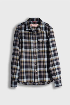 Iron And Resin Mens Palmer Flannel Shirt In Navy