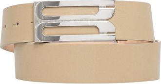 Victoria Beckham Dorian Frame Riem - Dames - Riemen - Beige - 90 CM - Leer - Accessoires