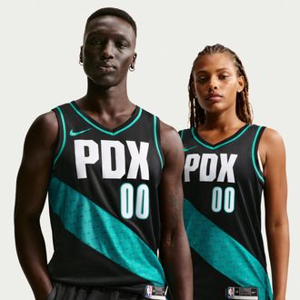 Nike Scoot Henderson Portland Trail Blazers City Edition Nike Mens NBA Swingman Jersey in Black | HM5994-010