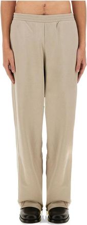 Helmut Lang Gusset Trainingsbroeken - Heren - Straight fit broeken - Grijs - S - Katoen - Broeken