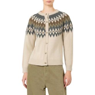 Max Mara Trui met lange mouwen - Dames - Vesten - Beige - L - Truien & Vesten