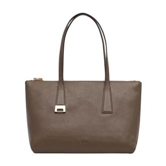 Furla Olivia M Tote - Dames - Tassen - Groen - Maat: ONE Size Zijde