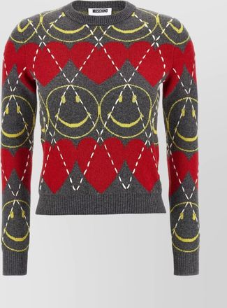Moschino cashmere wool smiley jumper