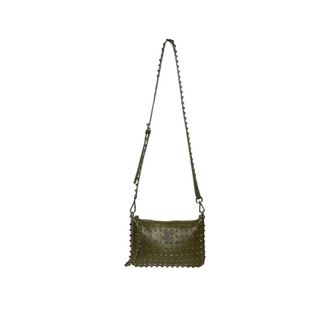 John Richmond Bolso Cruzado con Tachuelas y Logo JR - Bags - Mujer - Verde - ONE SIZE
