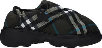 Burberry Mujers Slip On Tela Verde